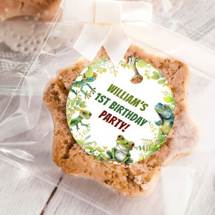 Adesivo Festa de aniversário de Apresentação de Répteis