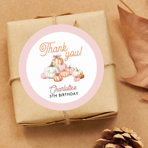 Adesivo Festa de aniversário de Arcos para abóbora de meni