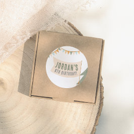 Adesivo Festa de aniversário de Aventura ao Ar Livre