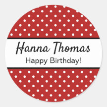 Festa de aniversário de Bolinhas Vermelha-branca