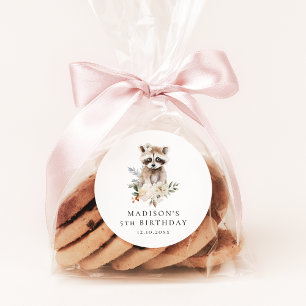 Adesivo Festa de aniversário de Cachorro de Aquarela