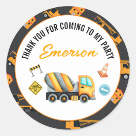 Adesivo Festa de aniversário de construção