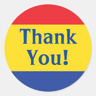 Adesivo Festa de aniversário de cores primárias