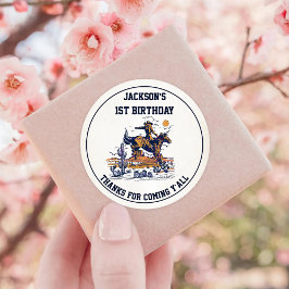 Adesivo Festa de aniversário de cowboy ocidental