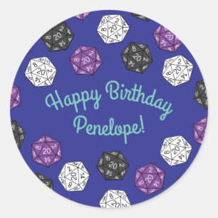 Adesivo Festa de Aniversário de criança de 20 DND Games 