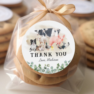 Adesivo Festa de Aniversário de criança de Animais de Faze