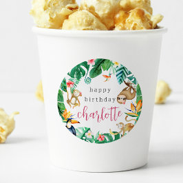 Adesivo Festa de Aniversário de criança de Animais Selvage