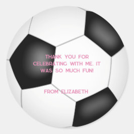 Adesivo festa de aniversário de criança de bola branca neg