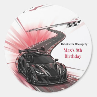 Adesivo Festa de Aniversário de Crianças com Carros Esport