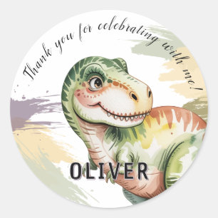 Adesivo Festa de Aniversário de Crianças Dinossauros Agrad