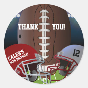 Adesivo Festa de Aniversário de Futebol Favorito VIP Trata