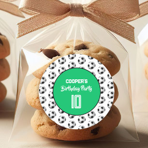 Adesivo Festa de Aniversário de Futebol Menino Verde