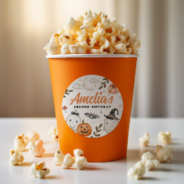 Adesivo Festa de aniversário de Halloween Fofa Favorece a 