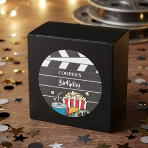 Adesivo Festa de Aniversário de Noite de Filme para Menino