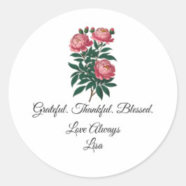 Adesivo Festa de Aniversário de Obrigado  