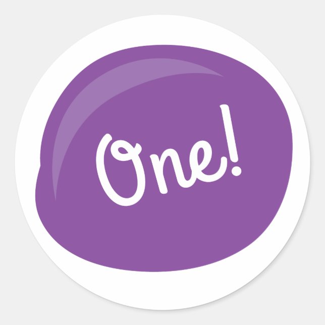 Adesivo Festa de aniversário de Pintura, Criança Cuta (Frente)