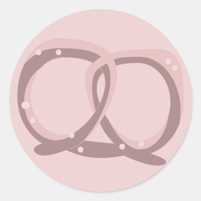 Adesivo Festa de aniversário de Torção Pretzel Salgada (Frente)