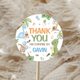 Adesivo Festa de aniversário do Dinossauro Cuta Jurássico