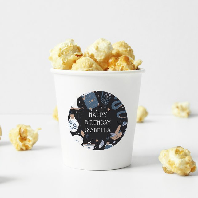 Adesivo Festa de aniversário do Mystical Crystal Fortune T (Criador carregado)