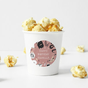 Adesivo Festa de aniversário do Mystical Crystal Fortune T