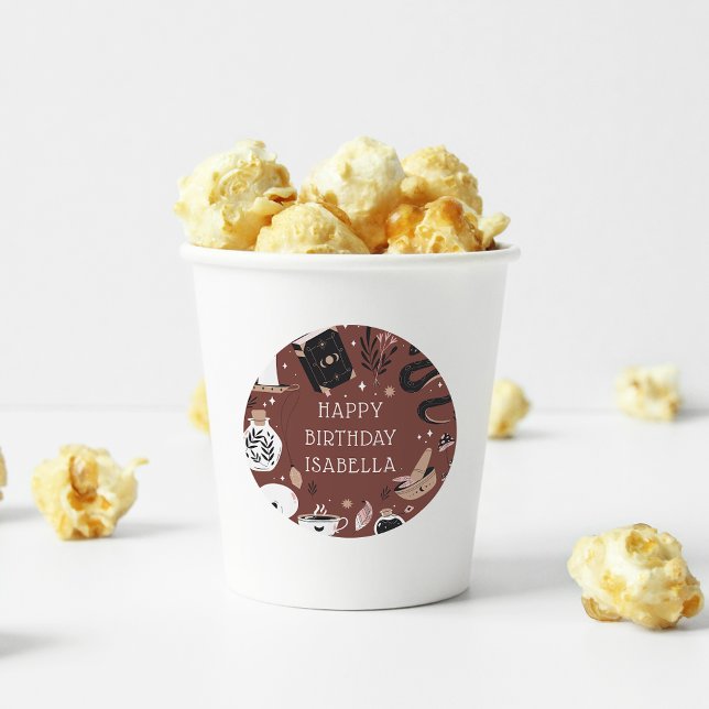 Adesivo Festa de aniversário do Mystical Crystal Fortune T (Criador carregado)