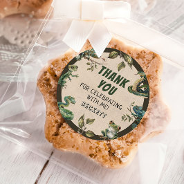 Adesivo Festa de aniversário do Reptile Themed Kid