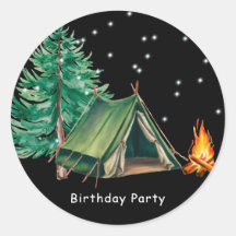 Festa de aniversário do Trendy Camp Out Boy