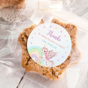 Adesivo Festa de aniversário Dourada Mágica do Arco-Íris U