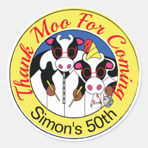 Adesivo Festa de aniversário engraçada dos músicos