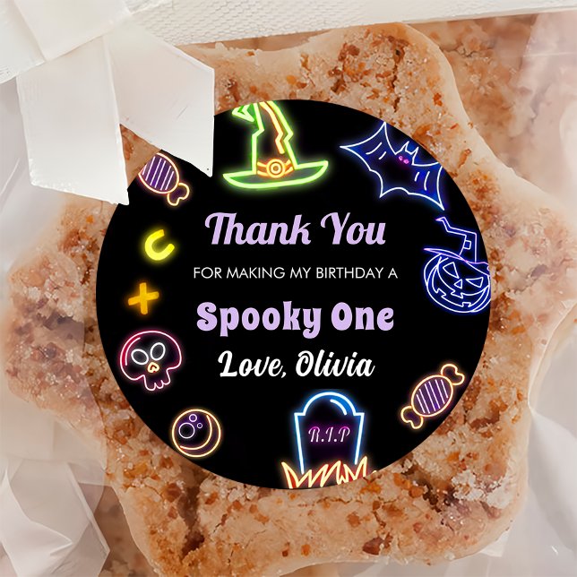 Adesivo Festa de aniversário Fantasma Cuta de Halloween Sp (Criador carregado)