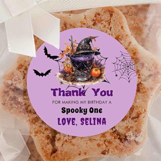 Adesivo Festa de aniversário Fantasma Cuta de Halloween Sp (Criador carregado)