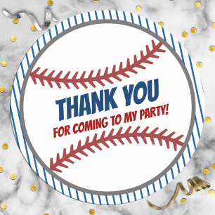 Adesivo Festa de aniversário Favor Baseball Sticker