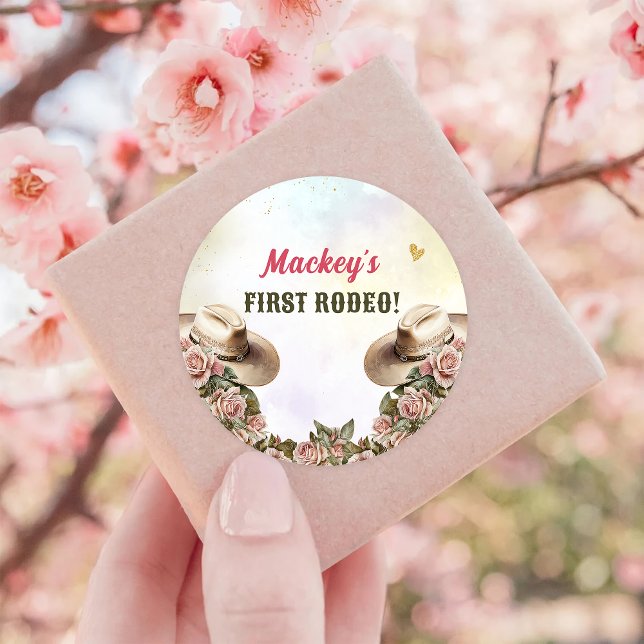 Adesivo Festa de aniversário Floral Russo Ocidental (Criador carregado)