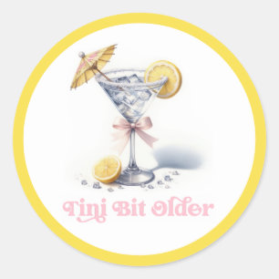Adesivo Festa de Aniversário Gen Z Amarelo Tini Um Pouco M