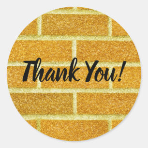 Adesivo Festa de aniversário Glittery da onça da estrada