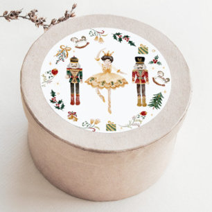 Adesivo festa de aniversário infantil bailarina quebra-noz