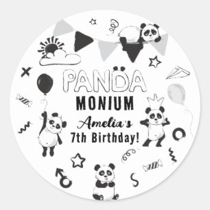 Adesivo Festa de Aniversário Infantil Unisex Divertida Pan
