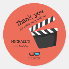 Adesivo Festa de aniversário Noite do Conselho de Ação do 