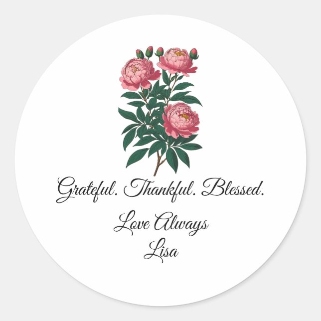 Adesivo Festa de Aniversário Obrigado  (Frente)