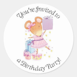 Adesivo Festa de aniversário para moça