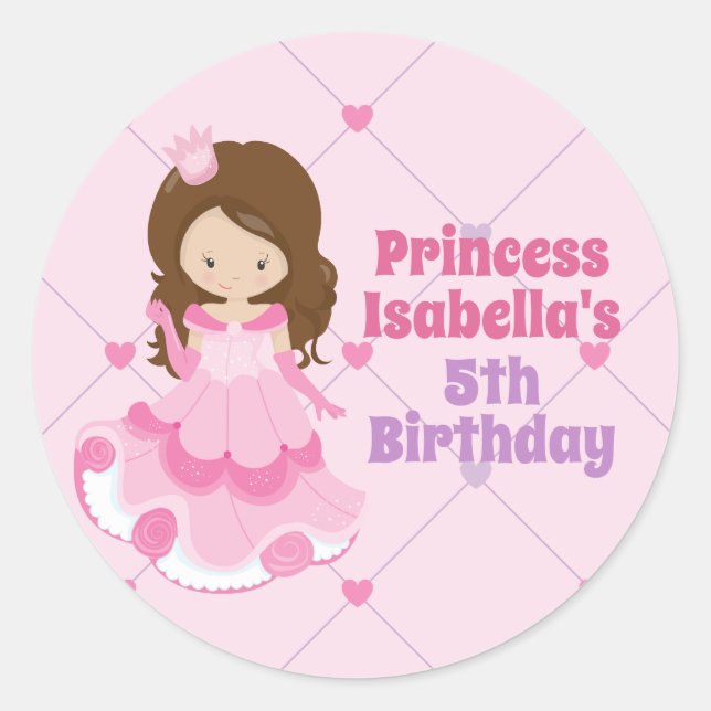 Adesivo Festa de aniversário Personalizada das Meninas Pri (Frente)