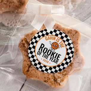 Adesivo Festa de aniversário Personalizada de Basquete Ret