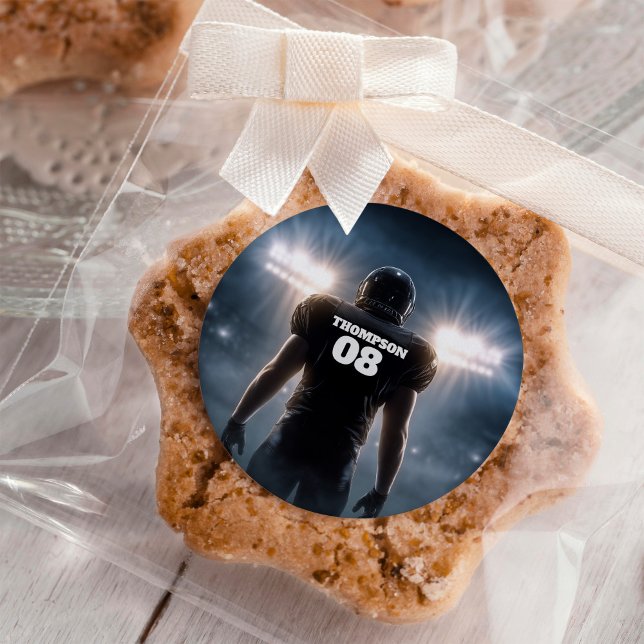 Adesivo Festa de aniversário Personalizada de Futebol (Criador carregado)