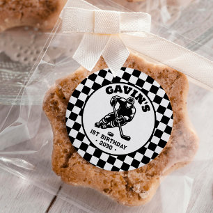 Adesivo Festa de aniversário Personalizada De Hóquei No Ge