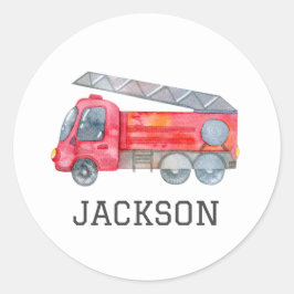 Adesivo Festa de aniversário personalizada do caminhão de 