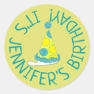 Adesivo Festa de aniversário Personalizada do Partido da b