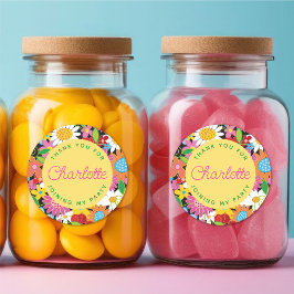 Adesivo Festa de aniversário Quic do Jardim das Flores Col