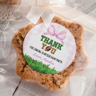 Adesivo Festa de aniversário Rosa de Futebol