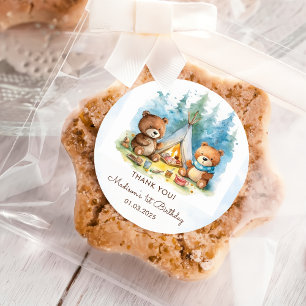 Adesivo Festa de aniversário russa de Camping Mountain