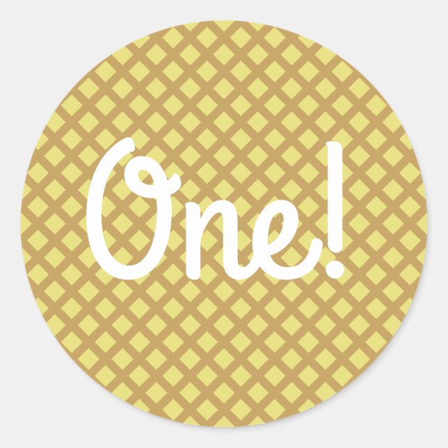 Adesivo Festa de aniversário sorvete (Frente)